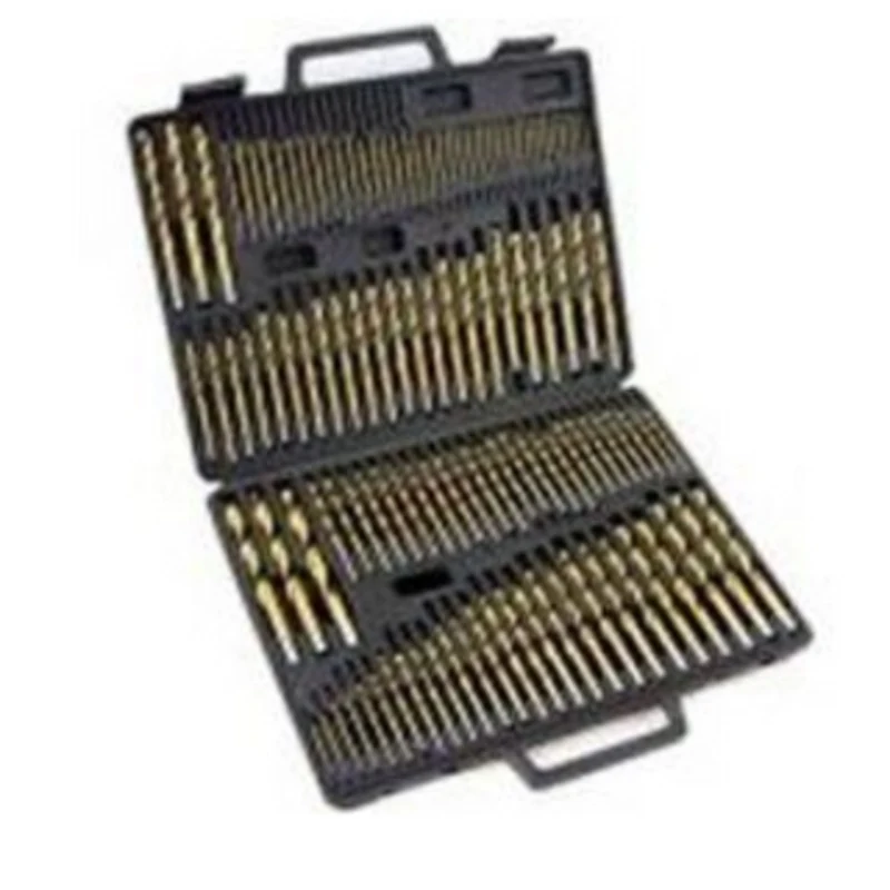 Precise Tin Coated Drill Set 115 Piece 1/16 to 1/2 by 64ths (Plastic Case) - TCD-115